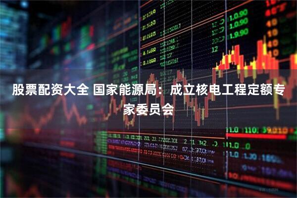 股票配资大全 国家能源局：成立核电工程定额专家委员会